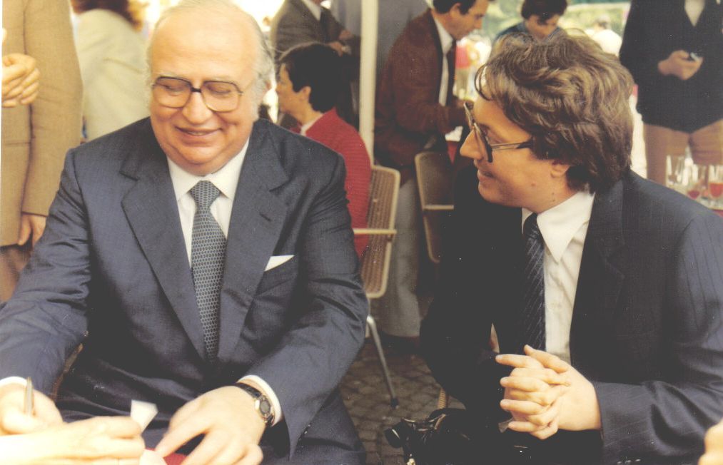 18 Con Giovanni Spadolini, presidente del Consiglio a Belluno il 15 maggio 1983
